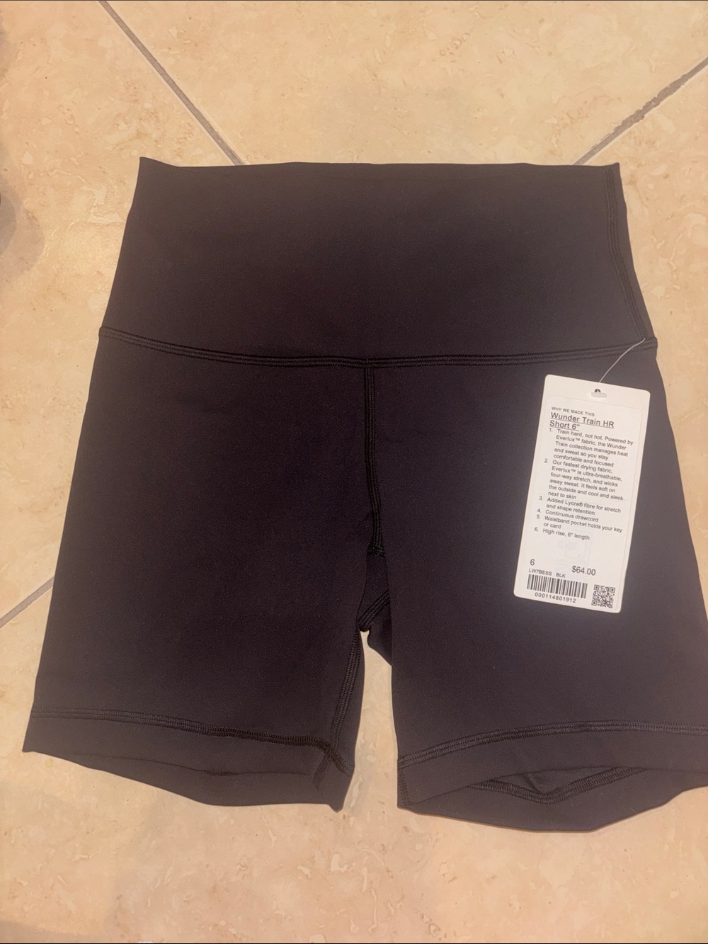 Lululemon Wunder Train High Rise short 6”